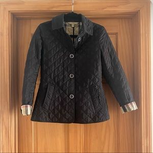 Burberry Diamond Quilted Jacket - Black, S